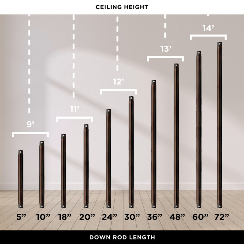 62" Italo Ventania 3 Blade Ceiling Fan, Brushed Brass