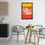 "Assortiment de fromage", art mural encadré doré sur toile flottante, design par Dina Riddle-780402982-780723654