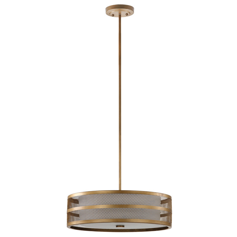 Chamniss 4 - Light Dimmable Drum Chandelier