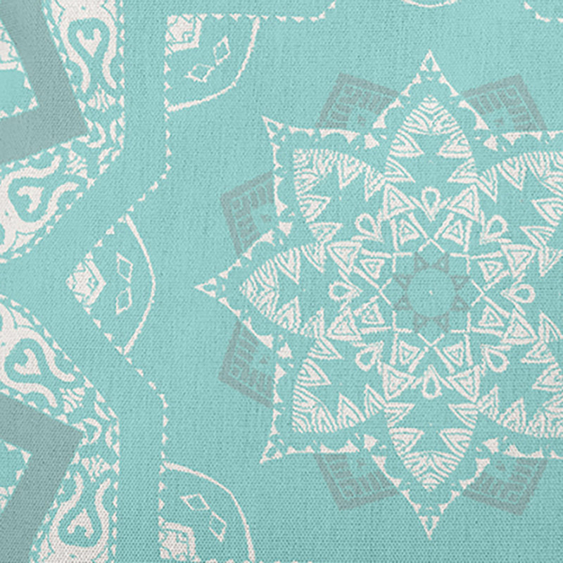 Happy Hippy Outdoor Reversible Throw Pillow, 16" x 16"