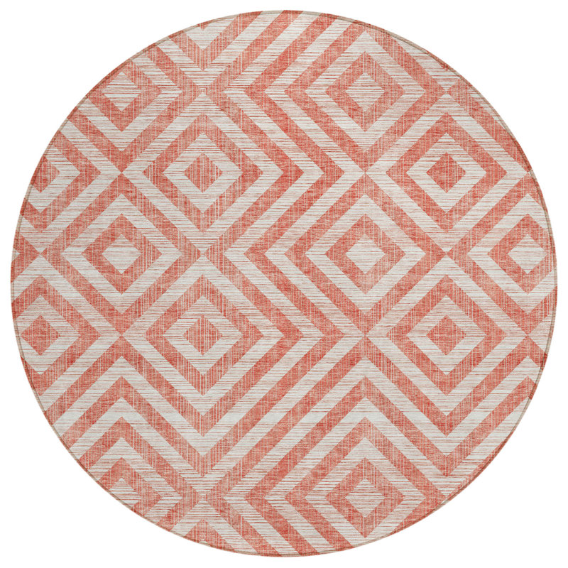 Tapis rond ivoire 8 po