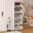 Shoe Cabinet With Full Length Mirror And For Entrance And Bedroom-168775368