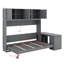 Grand lit escamotable avec bureau et tablettes-1166864105