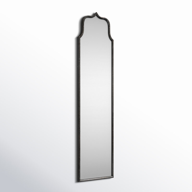 Miroir mural Devyn, 70,1 po x 17,7 po, Noir patiné