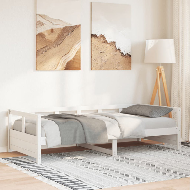 Egan Solid Wood, European Single (90 x 200cm), White