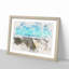 Path to the Sea in Llandudno Wales - Picture Frame Painting Print-56734159-56734157