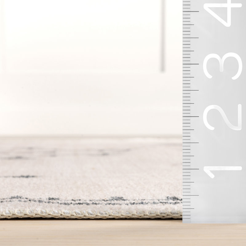 Tapis lavable à la machine Sofia Diamond, Rectangle 6 pi x 9 pi
