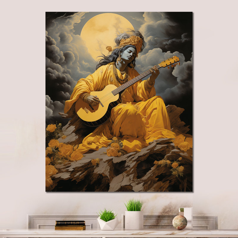- Impression d'art mural en métal Hinduisim, H 32 po x l 24 po x P 1 po