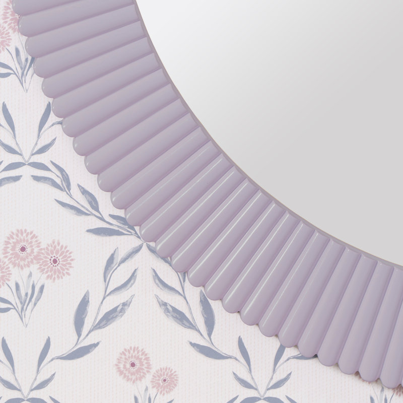 Josia Resin Wall Mirror, French Lilac