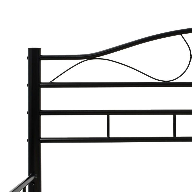 Pablo Bed, Black, European Double (140 x 200cm)