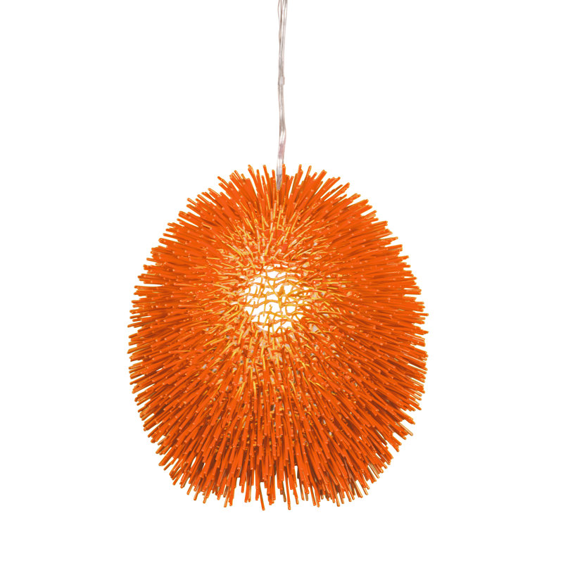 Urchin 1-Light Pendant - Electric Pumpkin, Electric Pumpkin