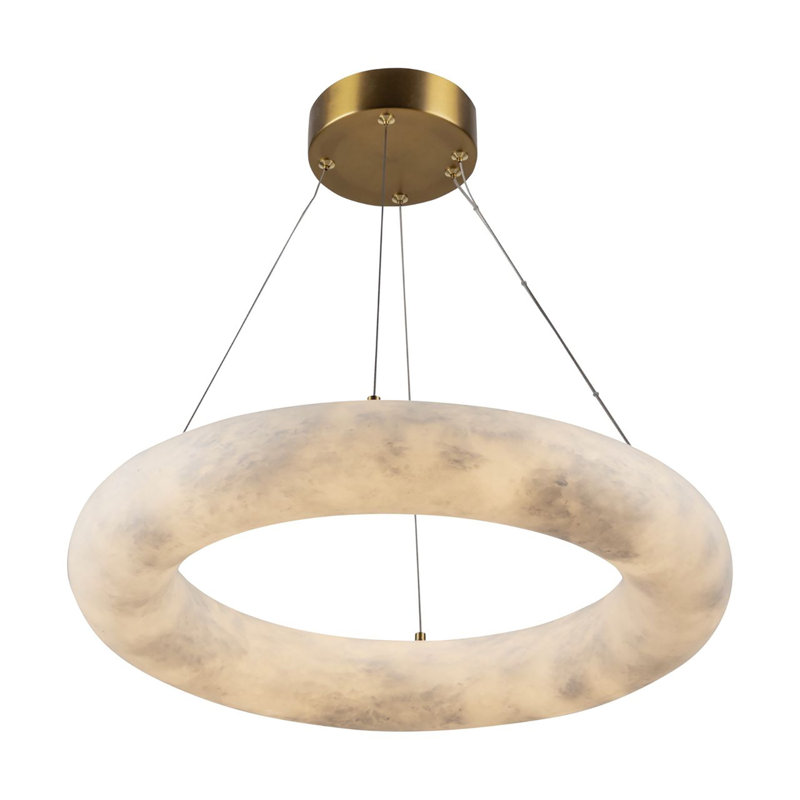 Norri - 1-Light Chandelier - Brushed Brass - 19"W, 19" H x 19" H