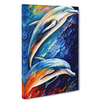 Two Dolphin No.2 - Wall Art
