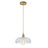 Elegant 10" Single-Light Scalloped Petal Glass Pendant-1001525543