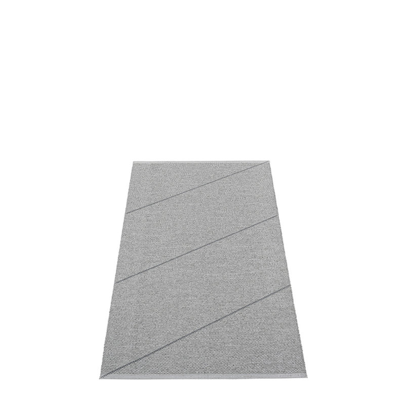 Randy Geometric Area Rug in Gray/White, Rectangle 2'3" x 4'5"