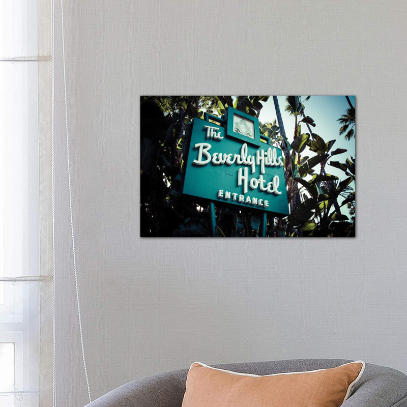 Beverly Hills Hotel II 1 Piece Wrapped Canvas Wall Art, 66.04 cm H x 45.72 cm W x 3.175 cm D