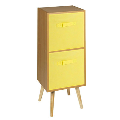 Melvyn 75cm H x 30cm W Wood Cube Bookcase