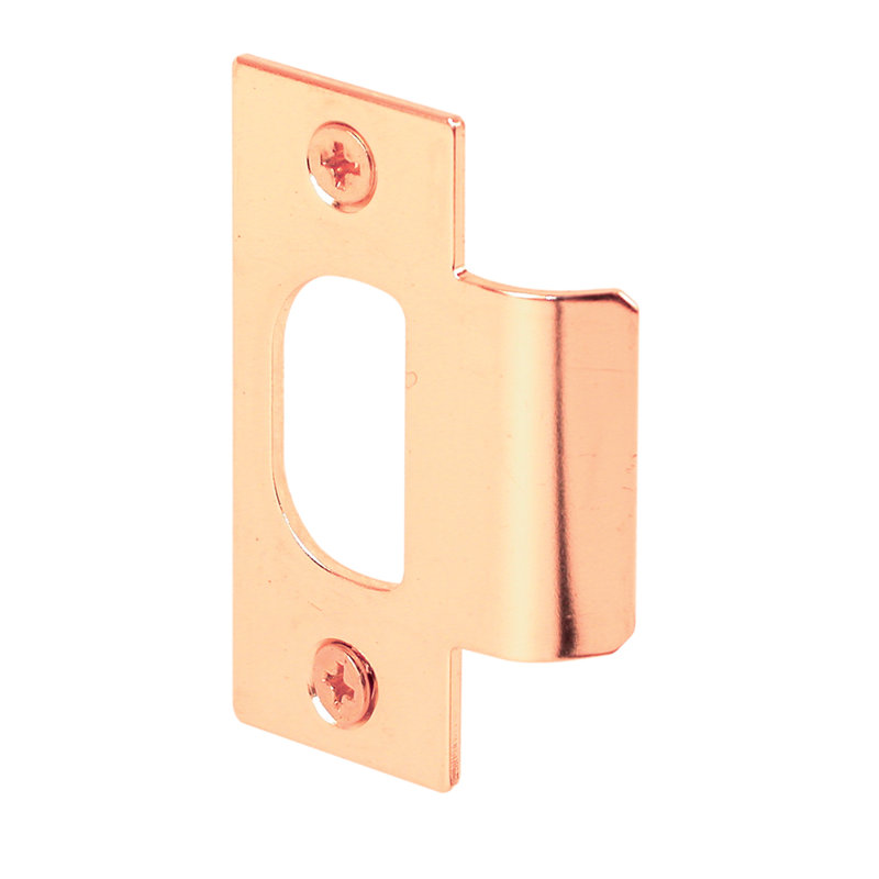 Schlage, Brass Plated Steel T-strike (Single Pack), 5.4" H x 3.75" W x 0.5" D, Chrome