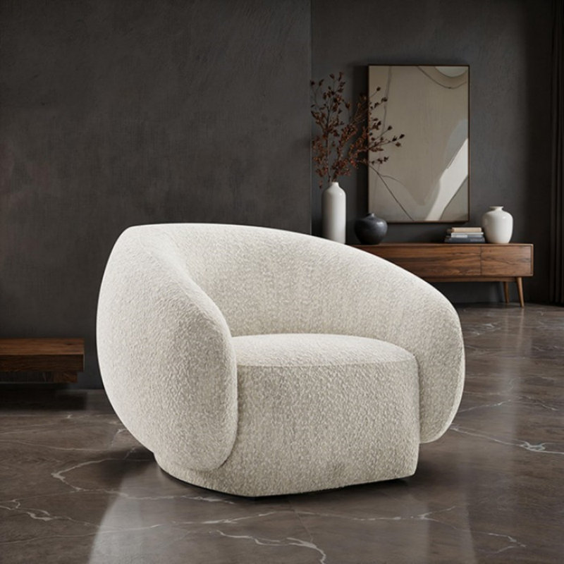 Chaise pivotante Nicholas, Beige