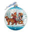3.5'' Handmade Glass Ball Ornament