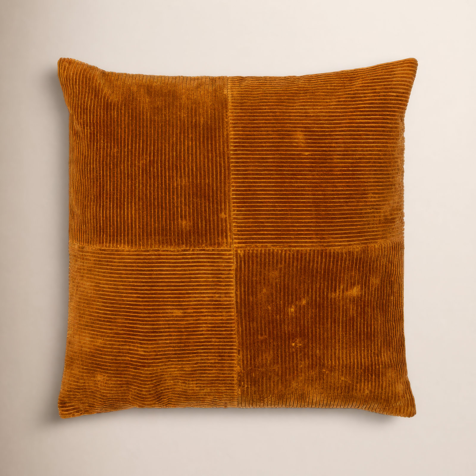 Selma Cotton Throw Pillow, 18" x 18", Brick Red
