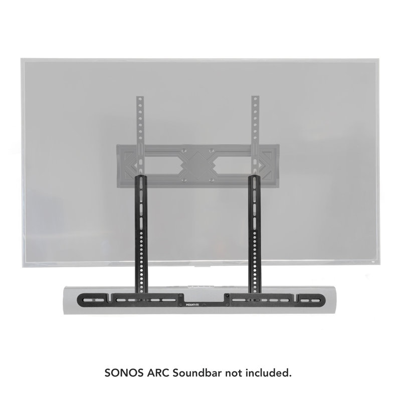 Mount-It Black Swivel Wall Mount for Screens Holds up to 17.8 Lb.