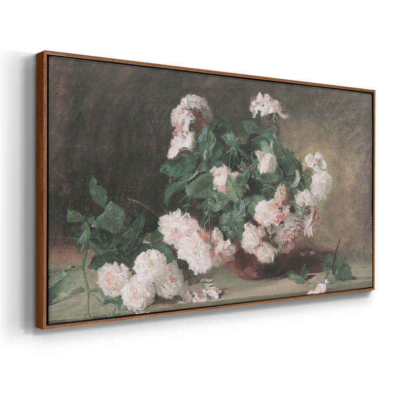 Série botanique - CD - Toile tendue avec châssis encadré - Prêt à être accroché, Noyer, H 17 po x l 33 po