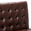 Fauteuil d'appoint en polyuréthane brun clair - Méridienne moderne avec lignes épurées - Sièges de salon compacts