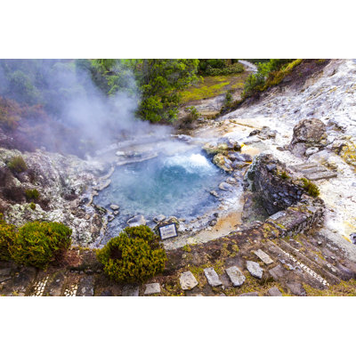 Hallberg Hot Thermal Springs - Wrapped Canvas Print