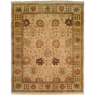 Cabo Wool Oriental Area Rug in Ivory