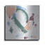 Art mural en métal luxueux «Jade Mobile 2» par June Erica Vess, 12 po x 12 po-668254286