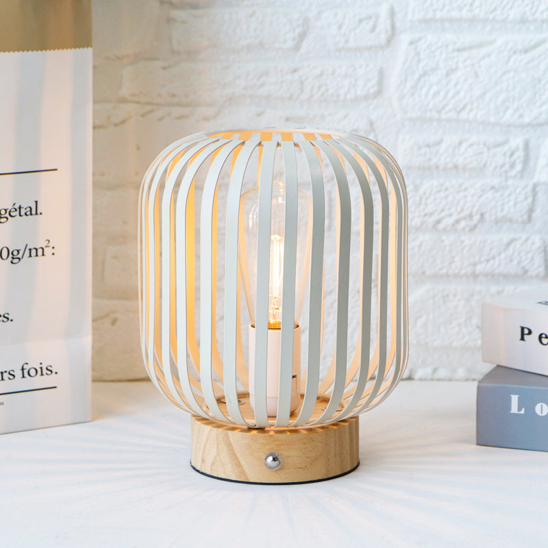 Latitude Run® Dimmable Touch Bedside Table Lamp