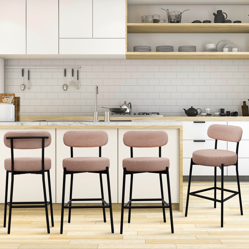 Yosniel 28" Bar Stool, Camel
