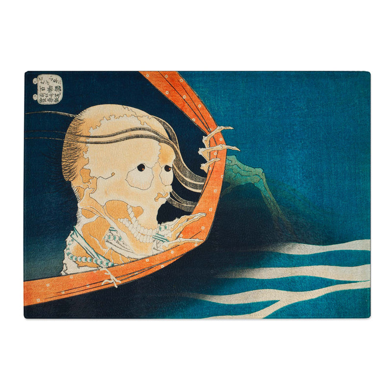 Tempered Glass Kohala Koheiji by Katsushika Hokusai Chopping Board, 39 cm x 28.5 cm