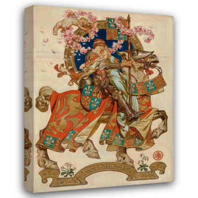"Honeymoon" par J.C. Leyendecker - Art mural sur toile tendue avec châssis
