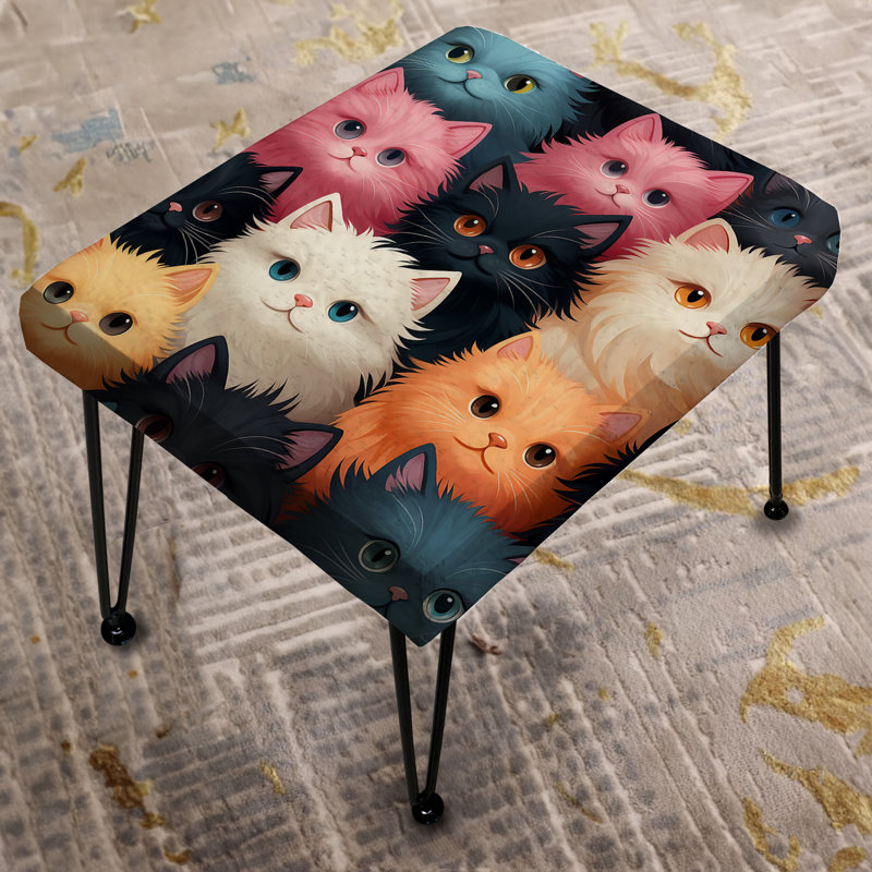 Zendell - Animal Print Rectangle Ottoman
