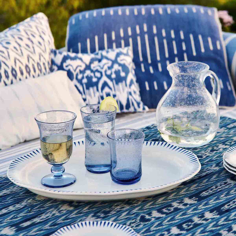 Provence Glass Large Tumbler, Chambray