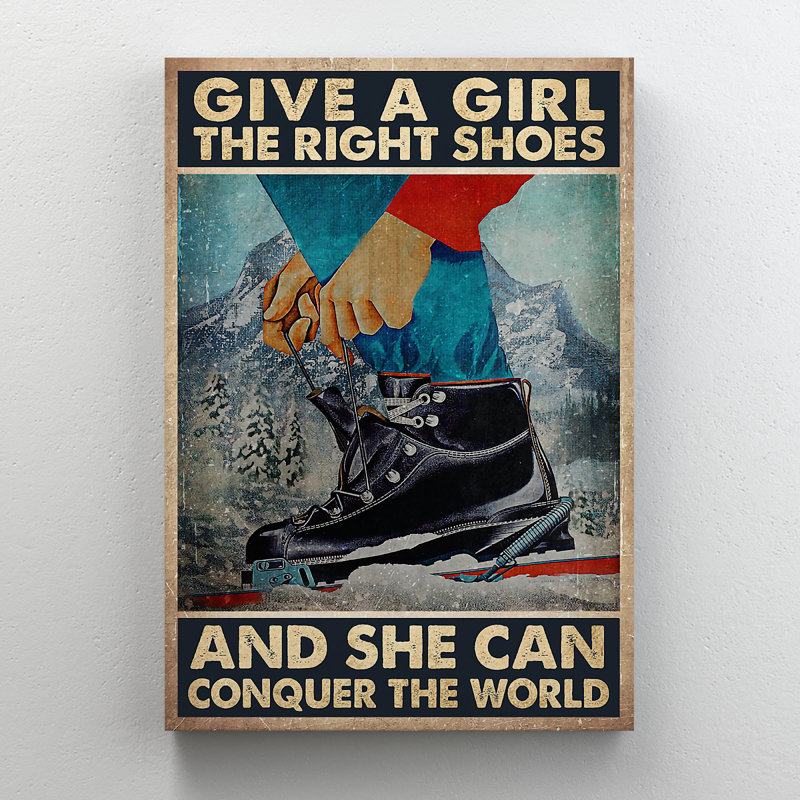 Patin à glace - "Donnez à une fille les chaussures qui lui conviennent, elle peut conquer la toile"