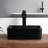 Bathroom Vessel Sink 16"x12" Rectangular Matte Black Modern Above Counter Vanity Sink