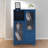 MDF painted Cabinet with Glass Doors and drawer, open storage space, Navy Blue ,Bedroom, Living room-93951097
