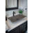 Eden Bath 13'' Gray Stone Rectangular Bathroom Sink