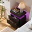 Table de chevet à DEL avec 2 tiroirs - Small Space Solutions-52149433