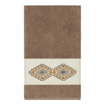 Serviette de bain en coton turc à ornements Gianna