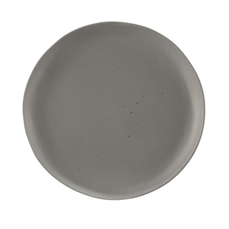 Morocco 11" Melamine Dinner Plate, Dark Gray