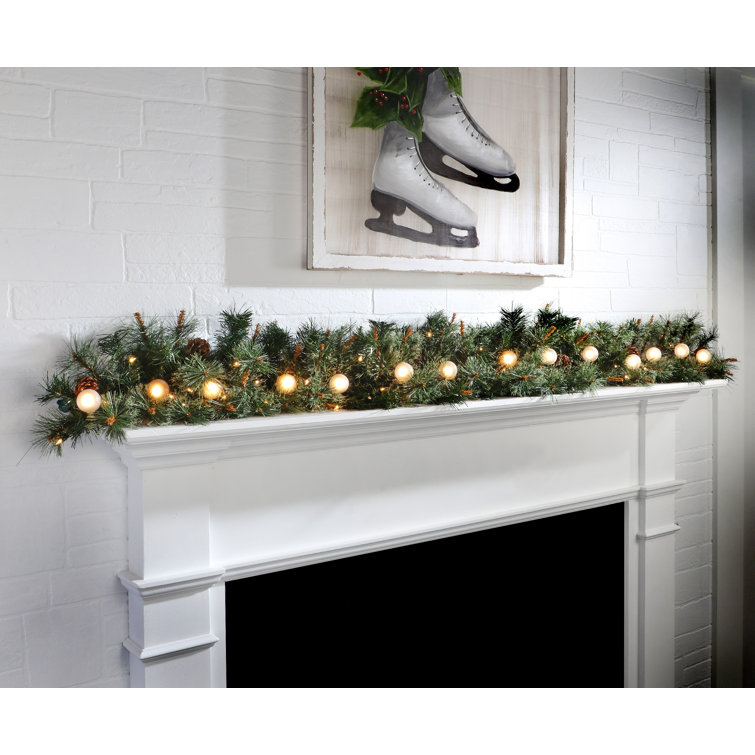 The Holiday Aisle® 9FT Prelit Artificial Christmas Garland With