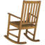 Chaise berçante d'extérieur en bois massif-27430696