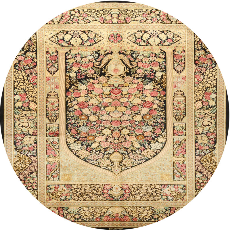 Cayleb Oriental Indoor Rug, Round 7'