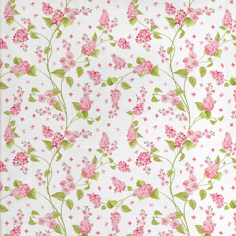 Tissu de flore shabby, H 36 po x l 58 po x P 1 po