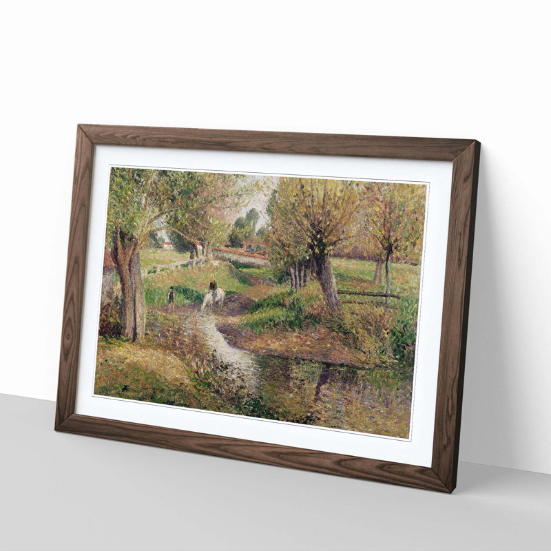 Camille Pissarro - Single Picture Frame Painting, Walnut