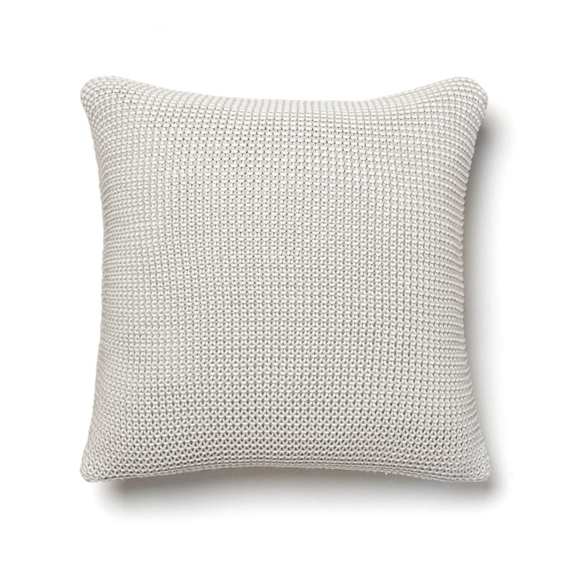 Cohen Square Pillow Cover & Insert, Gray